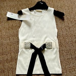Valentino Top with Rhinestone accents and satin bow